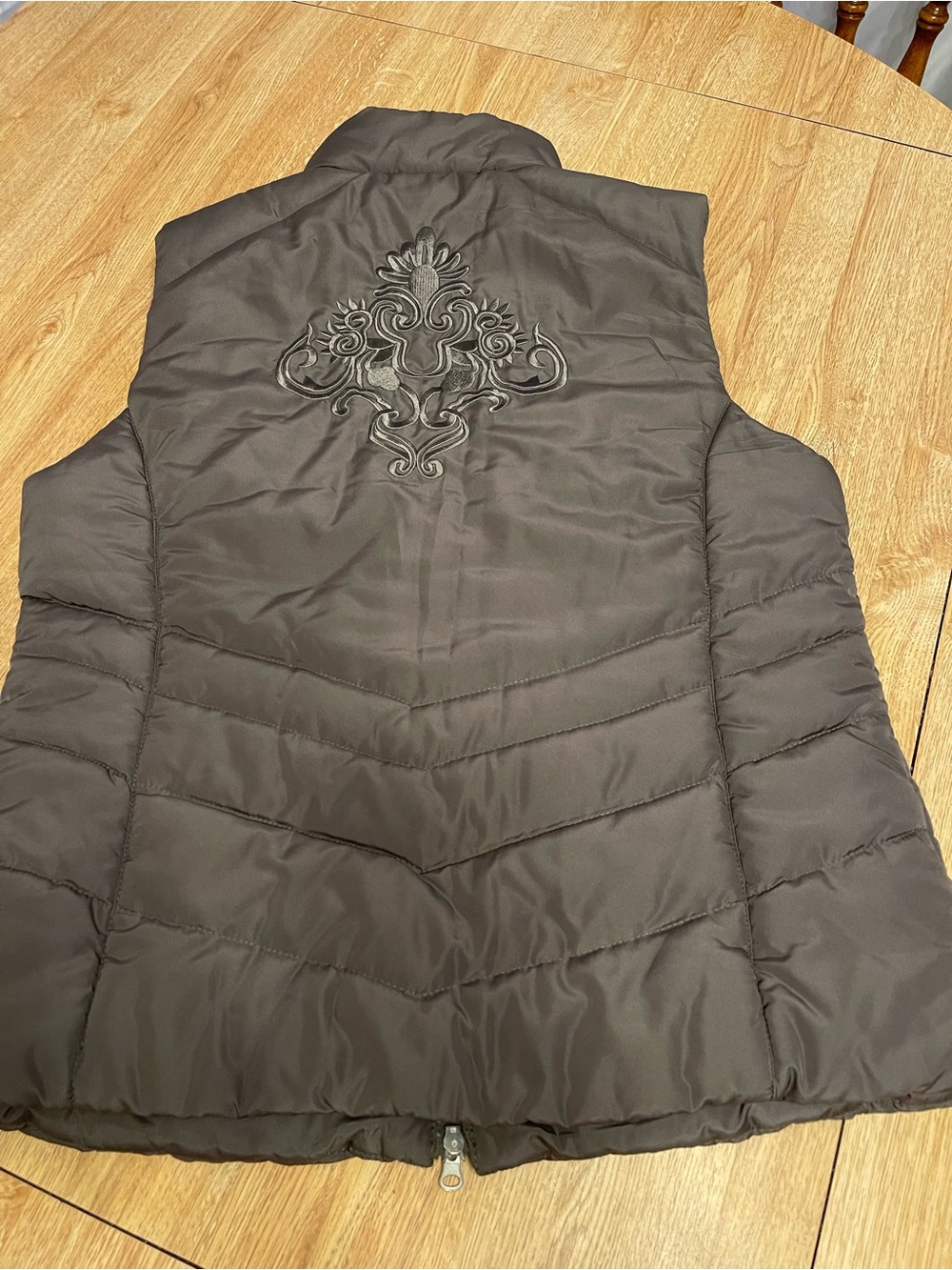 Women’s Quilted Sleeveless Puffer Vest - Olive Green